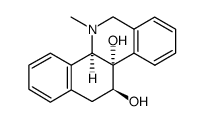 (+)-(4bR,10bS,11S)-4b,5,6,10b,11,12-hexahydro-10b,11-dihydroxy-5-methylbenzo[c]phenanthridine结构式