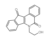 6-(2-Hydroxyethyl)-5H-indeno[1,2-c]isoquinoline-5,11(6H)-dione结构式