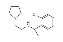 (1R)-1-(2-chlorophenyl)-N-(2-pyrrolidin-1-ylethyl)ethanamine Structure