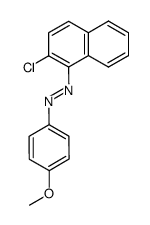 (2-chloro-[1]naphthyl)-(4-methoxy-phenyl)-diazene结构式