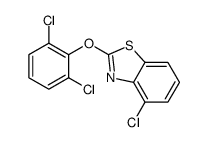 4-chloro-2-(2,6-dichlorophenoxy)benzothiazole结构式