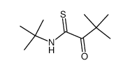 N-tert-Butyl-3,3-dimethyl-2-oxobutansaeurethioamid Structure