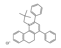 1-neopentyl-2,4-diphenyl-5,6-dihydrobenzo(h)quinolinium chloride结构式