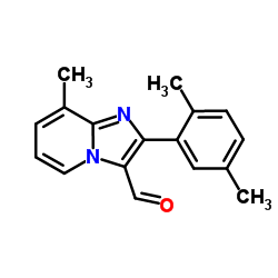 2-(2,5-Dimethylphenyl)-8-methylimidazo[1,2-a]pyridine-3-carbaldehyde structure