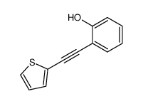 2-(thiophen-2-ylethynyl)phenol Structure