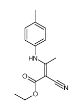 ethyl 2-cyano-3-(4-methylanilino)but-2-enoate Structure