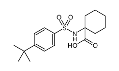 1-(([4-(TERT-BUTYL)PHENYL]SULFONYL)AMINO)CYCLOHEXANECARBOXYLIC ACID结构式