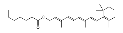 [(2E,4E,6E,8E)-3,7-dimethyl-9-(2,6,6-trimethylcyclohexen-1-yl)nona-2,4,6,8-tetraenyl] heptanoate Structure