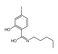 2-hydroxy-4-iodo-N-pentylbenzamide结构式