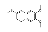 6,7-dimethoxy-3-methylsulfanyl-1,2-dihydronaphthalene Structure