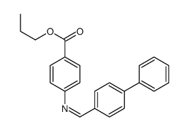 propyl 4-[(4-phenylphenyl)methylideneamino]benzoate结构式