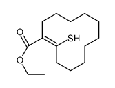 ethyl 2-sulfanylcyclododecene-1-carboxylate结构式