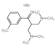 1-Propanone,3-(dimethylamino)-2-[(dimethylamino)methyl]-1-(3-methylphenyl)-, hydrobromide(1:2)结构式