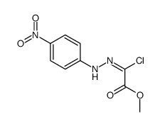 methyl 2-chloro-2-[(4-nitrophenyl)hydrazinylidene]acetate结构式