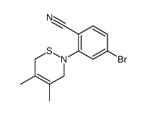 4-bromo-2-(4,5-dimethyl-3,6-dihydrothiazin-2-yl)benzonitrile结构式