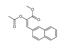 methyl 2-acetyloxy-3-naphthalen-2-ylprop-2-enoate Structure