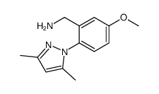 [2-(3,5-dimethylpyrazol-1-yl)-5-methoxyphenyl]methanamine Structure