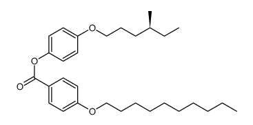 4-((S)-(+)-(4-METHYLHEXYL)OXY)PHENYL 4-(DECYLOXY)BENZOATE Structure