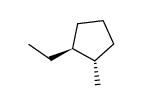 TRANS-1-ETHYL-2-METHYLCYCLOPENTANE Structure