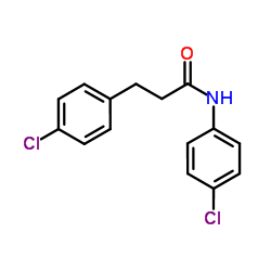 N,3-Bis(4-chlorophenyl)propanamide Structure