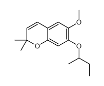 7-butan-2-yloxy-6-methoxy-2,2-dimethylchromene Structure