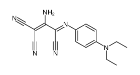 2-amino-3-(4-diethylamino-phenylimino)-propene-1,1,3-tricarbonitrile Structure