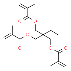 1,3-Propanediol, 2-ethyl-2-hydroxymethyl-, trimethacrylate Structure