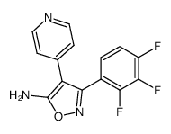 5-Amino-4-(4-pyridyl)-3-(2,3,4-trifluorophenyl)isoxazole Structure