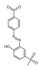 2-(4'-nitrophenylazo-)-4-methylsulfonyl-phenol Structure