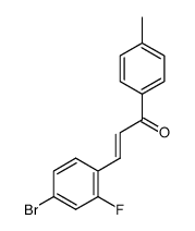 (2E)-3-(4-bromo-2-fluorophenyl)-1-(4-methylphenyl)prop-2-en-1-one Structure