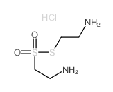 Ethanesulfonothioicacid, 2-amino-, S-(2-aminoethyl) ester, hydrochloride (1:2) Structure