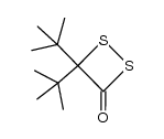 4,4-di-tert-butyl-1,2-dithietan-3-one结构式