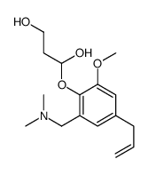 1,3-Propanediol, 3-(4-allyl-2-((dimethylamino)methyl)-6-methoxyphenoxy )-结构式