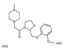 1-[2-[(2-methoxyphenoxy)methyl]-1,3-thiazolidin-3-yl]-2-(4-methylpiperazin-1-yl)ethanone,dihydrochloride Structure