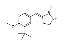 3-[(3-tert-butyl-4-methoxyphenyl)methylidene]pyrrolidin-2-one结构式