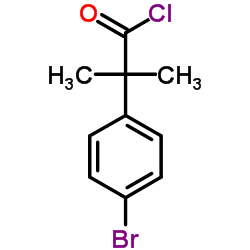 2-(4-Bromophenyl)-2-methylpropanoyl chloride结构式