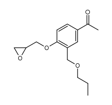 1-(4-(oxiran-2-ylmethoxy)-3-(propoxymethyl)phenyl)ethanone结构式