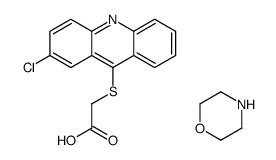 ((2-Chloro-9-acridinyl)thio)acetic acid compd. with morpholine (1:1) picture