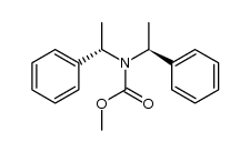 methyl (S,S)-N,N-bis(1-phenylethyl)carbamate Structure