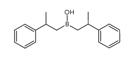 hydroxybis(2-phenylpropyl)borane Structure