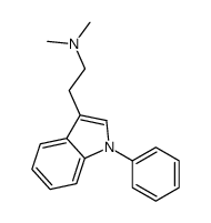 INDOLE, 3-(2-(DIMETHYLAMINO)ETHYL)-1-PHENYL- structure