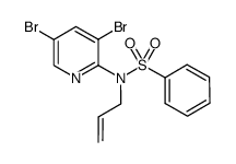 Benzenesulfonamide, N-(3,5-dibromo-2-pyridinyl)-N-2-propen-1-yl- structure