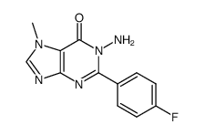 1-amino-2-(4-fluorophenyl)-7-methyl-1H-purin-6(7H)-one Structure