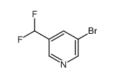 3-溴-5-(二氟甲基)吡啶结构式