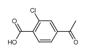 4-乙酰基-2-氯苯甲酸结构式