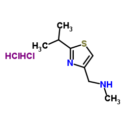 1-(2-isopropylthiazol-4-yl)-N-methylmethanamine dihydrochloride structure