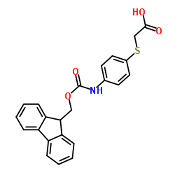 FMOC-(4-AMINOPHENYLTHIO)ACETIC ACID Structure