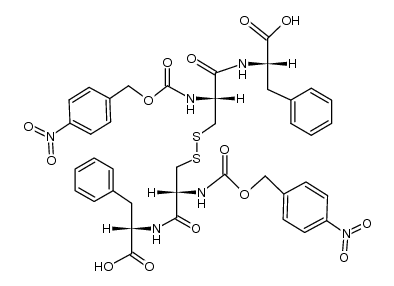 N,N'-[N,N'-bis-(4-nitro-benzyloxycarbonyl)-L-cystyl]-bis-L-phenylalanine Structure