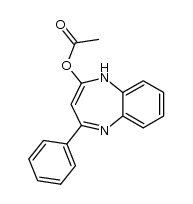 2-acetoxy-4-phenyl-1H-1,5-benzodiazepine结构式