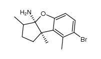 (3aR,8bR)-7-bromo-3,8,8b-trimethyl-2,3,3a,8b-tetrahydro-1H-cyclopenta[b]benzofuran-3a-amine Structure